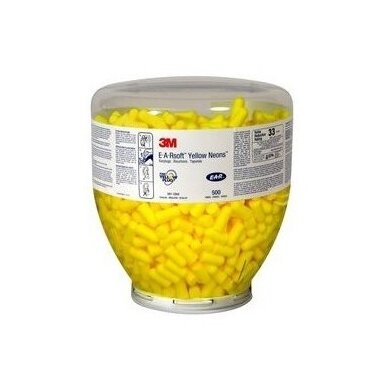 Ausų kištukai kolboje EAR soft, geltoni (3M)