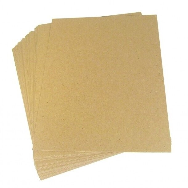 Rudas KRAFT popierius lakštais