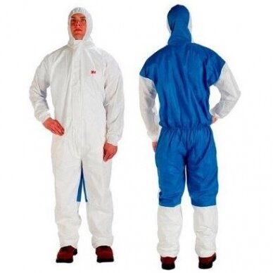 Laminuotas Kombinezonas 3M 4532, (baltas/melynas) Laminuotas Kombinezonas 3M 4532, (baltas/melynas)