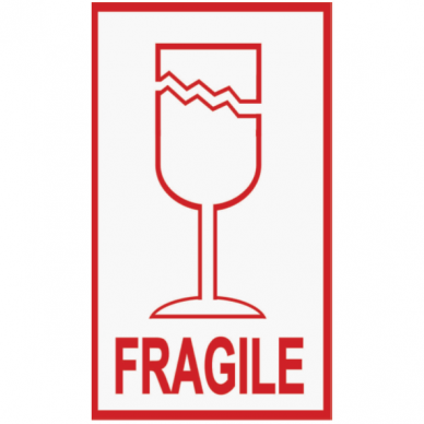 Lipdukai Fragile 100x59mm. Lipdukai Fragile 100x59mm.