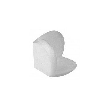 Balti kampukai 7.5x 7.5 storis 8mm (dobiliukai)