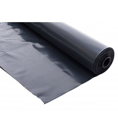 Polietileno plėvelė II rūšis 6m x 100mkr x 120m. juoda. LDPE