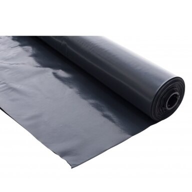 Polietileno plėvelė II rūšis 6m x 120mkr x 100m. juoda. LDPE