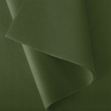 Spalvotas šilkinis pakavimo popierius Vert Olive
