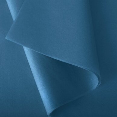 Spalvotas šilkinis pakavimo popierius Bleu Turquoise Spalvotas šilkinis pakavimo popierius Bleu Turquoise