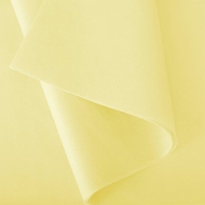 Spalvotas šilkinis pakavimo popierius Jaune Pale Spalvotas šilkinis pakavimo popierius Jaune Pale